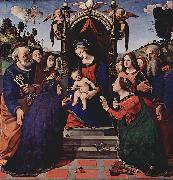 Piero di Cosimo, Maria mit dem Kind, Engeln, Hl. Katharina von